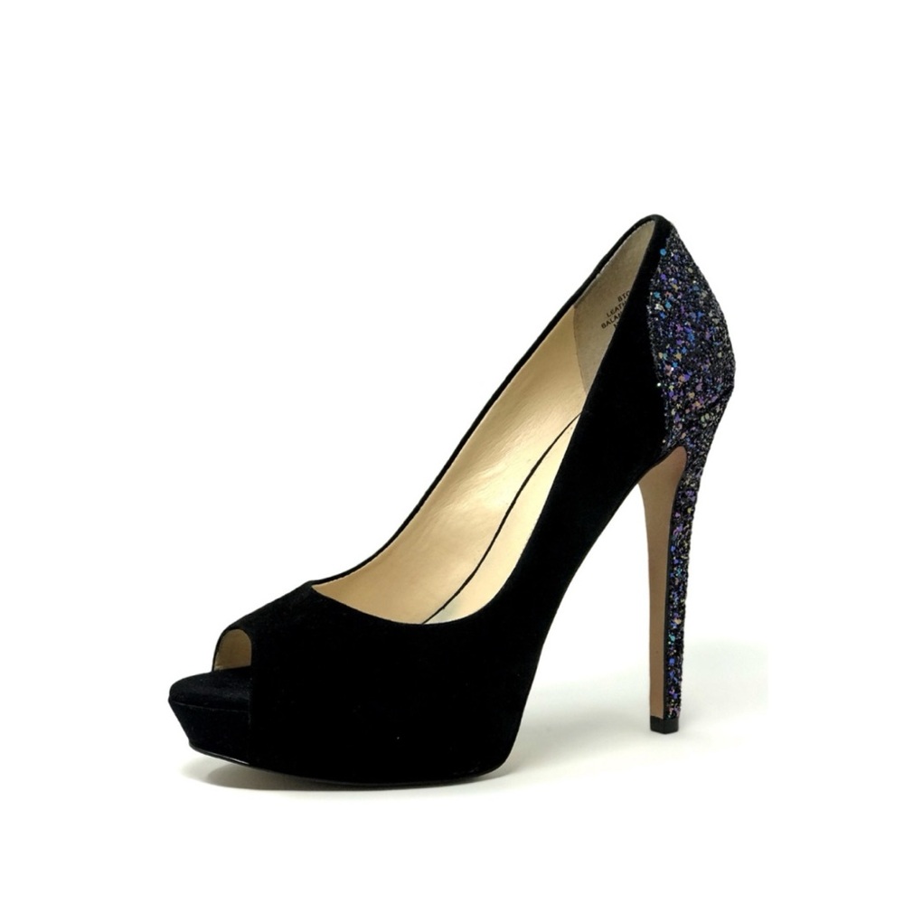 💐BOUTIQUE 9💐 Suede Purple Glitter Pumps - Picture 7 of 13
